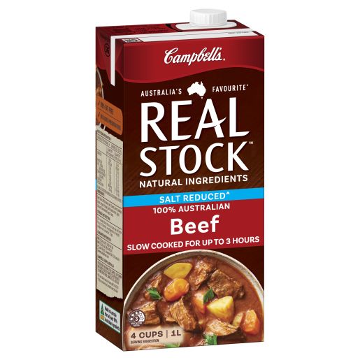 REAL STOCK BEEF SALT REDUCED 1L