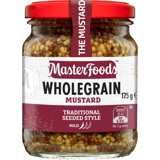 WHOLEGRAIN MUSTARD 175GM