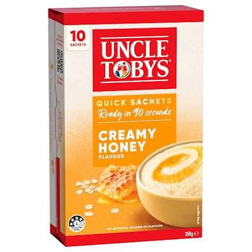 QUICK OATS CREAMY HONEY BREAKFAST CEREAL 10PK