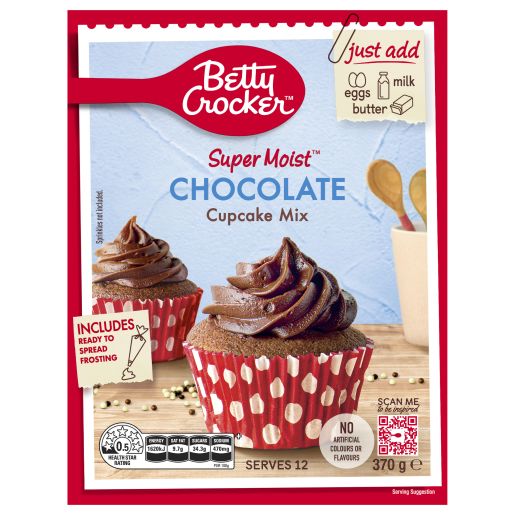 CHOCOLATE CUPCAKES MIX 370GM