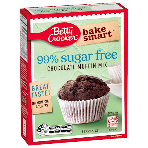 CHOCOLATE 99% SUGAR FREE BAKE SMART MUFFIN MIX 320GM