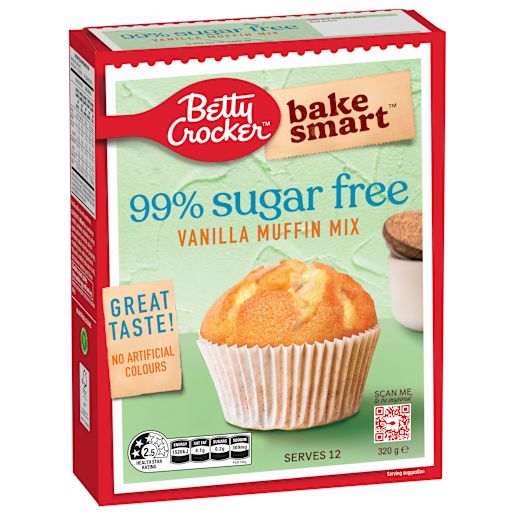 VANILLA 99% SUGAR FREE BAKE SMART MUFFIN MIX 320GM