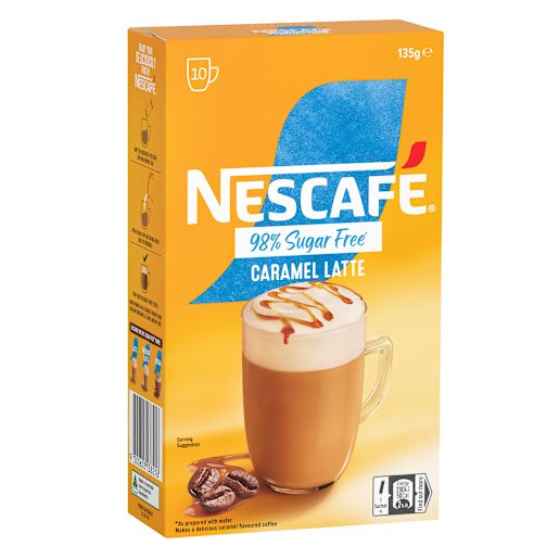 98% SUGAR FREE CARAMEL LATTE SACHETS 10S