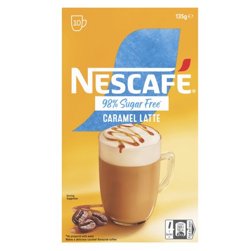 98% SUGAR FREE CARAMEL LATTE SACHETS 10S