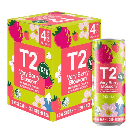 RASPBERRY & CHERRY BLOSSOM ICED TEA 4X240ML