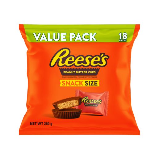 CHOCOLATE PEANUT BUTTER SNACKSIZE SHAREBAG 280GM