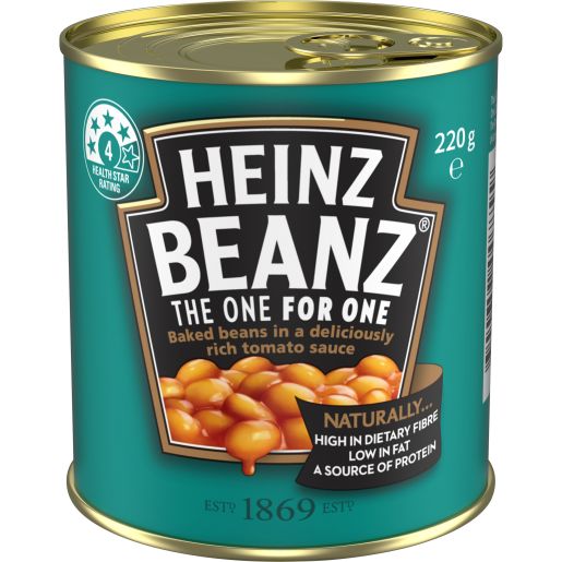 BAKED BEANS IN TOMATO SAUCE 220GM