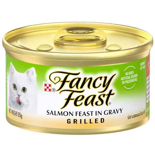 FANCY FEAST GRILLED SALMON ADULT CAT FOOD 85GM