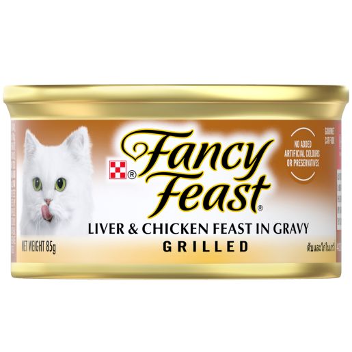 FANCY FEAST GRILLED LIVER & CHICKEN ADULT CAT FOOD 85GM