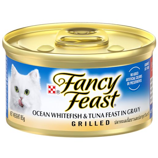 FANCY FEAST GRILLED OCEAN WHITEFISH TUNA ADULT CAT FOOD 85GM