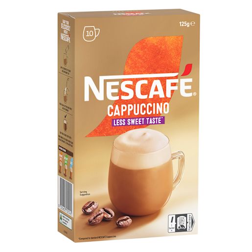 LESS SWEET CAPPUCCINO MULTIPACK COFFEE 10S