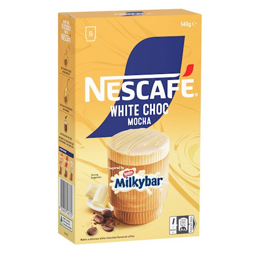 WHITE CHOCOLATE MOCHA MILKY BAR CAFE MENU 8PK