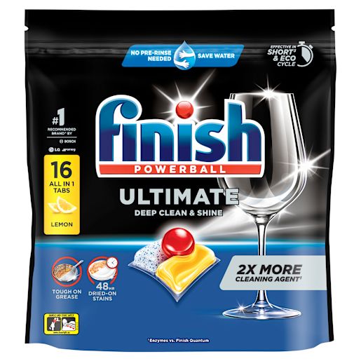 ULTIMATE LEMON SPARKLE AUTO DISHWASH TABLETS 16S