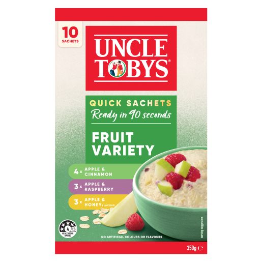QUICK OATS FRUIT VARIETY PACK BREAKFAST CEREAL 10PK