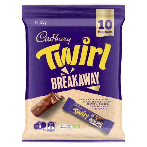 TWIRL BREAKAWAY SHAREPACK 120GM