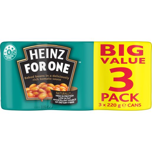 BAKED BEANS IN TOMATO SAUCE 3X220GM