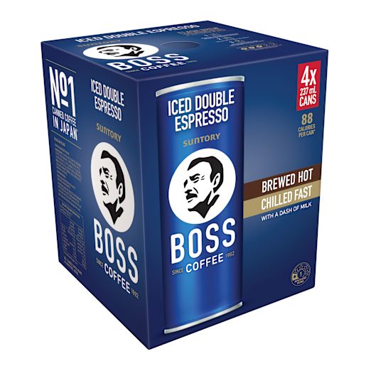 ICED DOUBLE ESPRESSO COFFEE 4X237ML