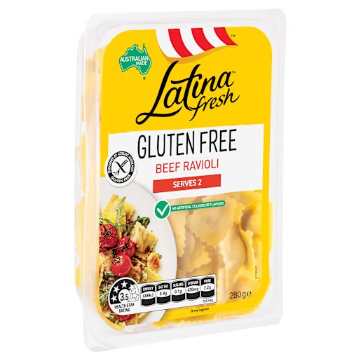 GLUTEN FREE BEEF RAVIOLI 280GM