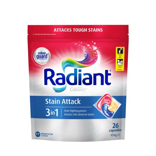 FABRIC LAUNDRY CAPSULES STAIN ATTACK 26S