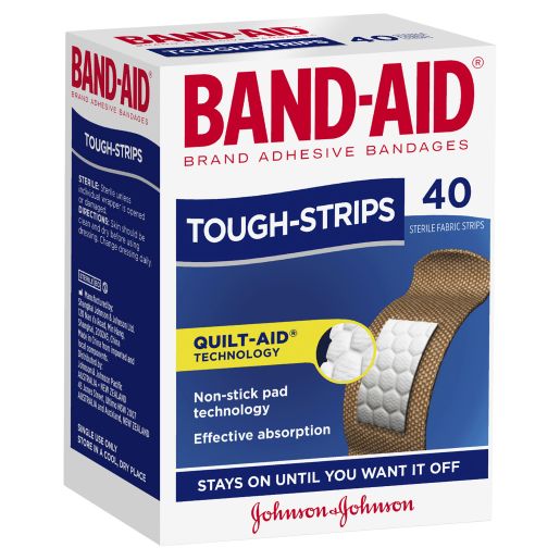 REGULAR TOUGH STRIP BANDAID 40S