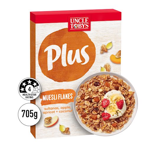 PLUS MUSELI FLAKES BREAKFAST CEREAL 705GM