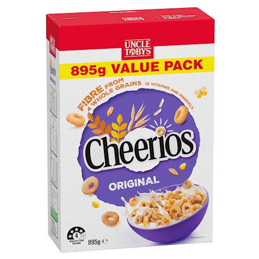 CHEERIOS WHOLEGRAIN BREAKFAST CEREAL 895GM