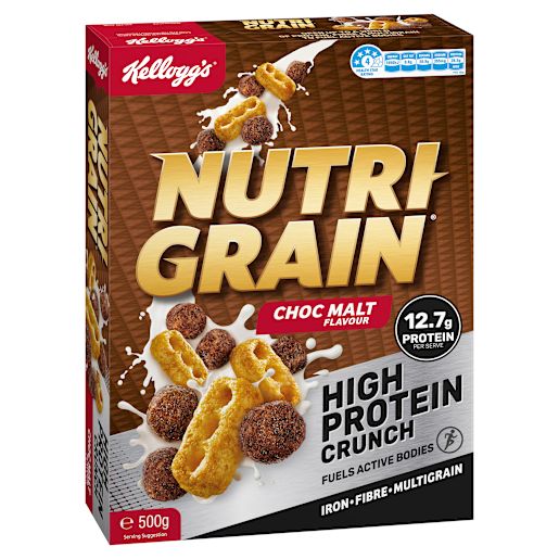 NUTRI-GRAIN HIGH PROTEIN CHOC MALT 500GM