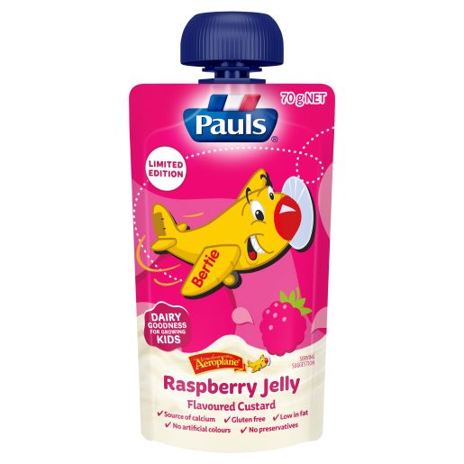 AEROPLANE JELLY RASPBERRY CUSTARD 70GM