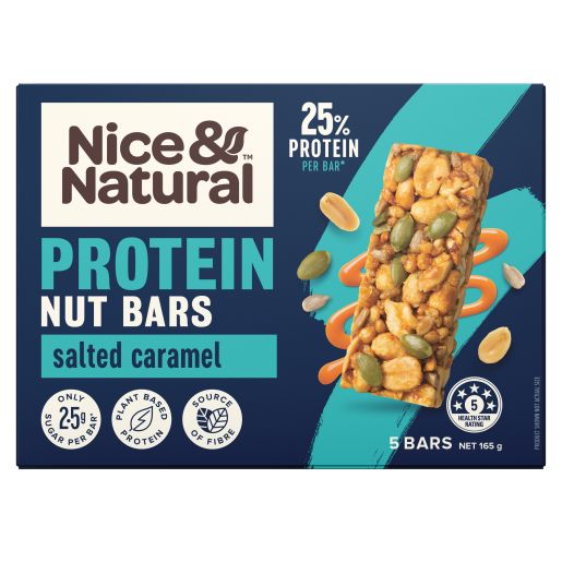 CARAMEL  &  SEASALT PROTEIN BAR 165GM