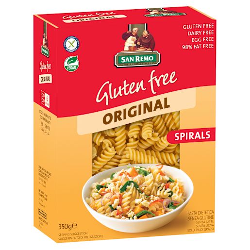 GLUTEN FREE PASTA SPIRALS 350GM