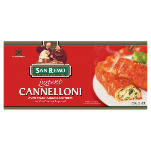 INSTANT CANNELLONI PASTA 250GM