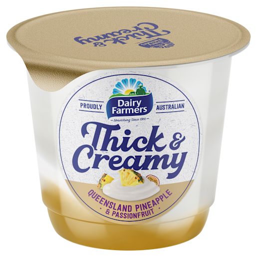 THICK & CREAMY PINEAPPLE & PASSIONFRUIT YOGHURT 140GM