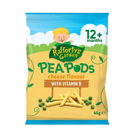 CHEESE FLAVOUR WITH VITAMIN B PEA PODS 12M+ 40GM