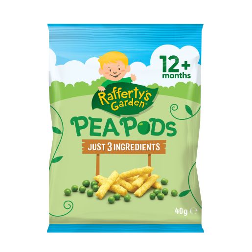 ORIGINAL JUST 3 INGREDIENTS PEA PODS 12M+ 40GM