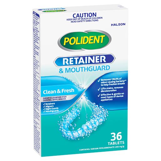 RETAINER & MOUTHGUARD TABLETS 36S