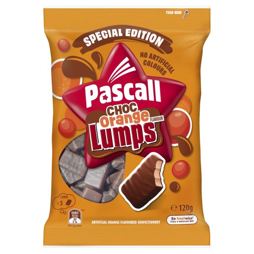 CHOC ORANGE LUMPS 120G