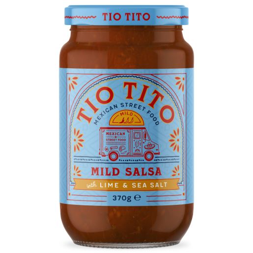 MILD SALSA WITH LIME & SEA SALT MEXICAN STREET FOOD 370GM