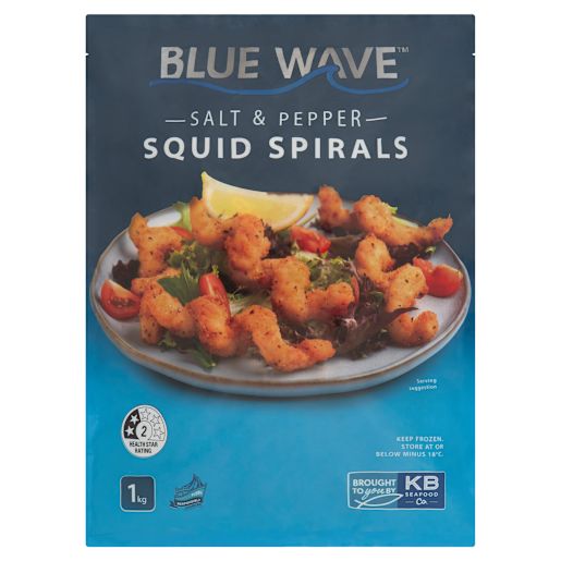 SALT & PEPPER SQUID SPIRALS 1KG