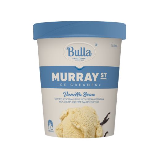 MURRAY STREET VANILLA BEAN ICE CREAM TUB 1L