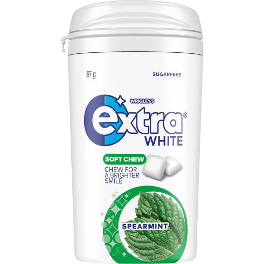 EXTRA SOFT CHEWS SPEARMINT BOTTLE 67GM