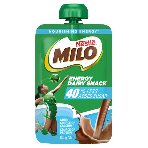 MILO ENERGY 40% LESS SUGAR DAIRY SNACK 150GM