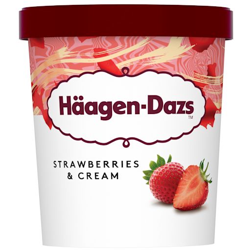 STRAWBERRIES & CREAM ICE CREAM 457ML