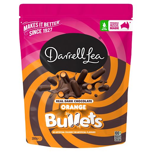 ORANGE DARK CHOCOLATE BULLETS 200GM