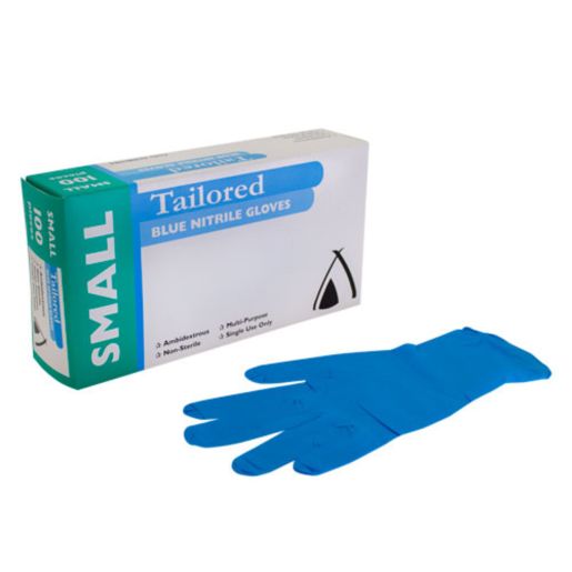 BLUE SMALL NITRILE GLOVES 1000S