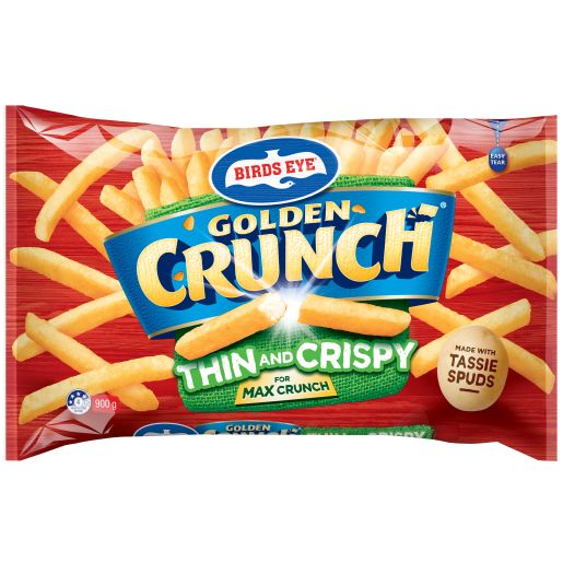 GOLDEN CRUNCH THIN & CRISPY 10MM CHIPS 900GM