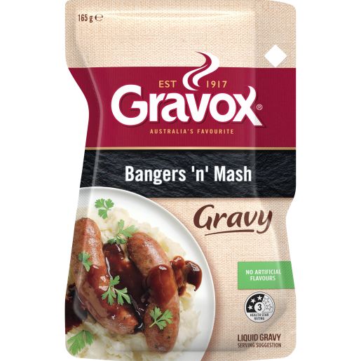 BANGERS N MASH GRAVY 165GM