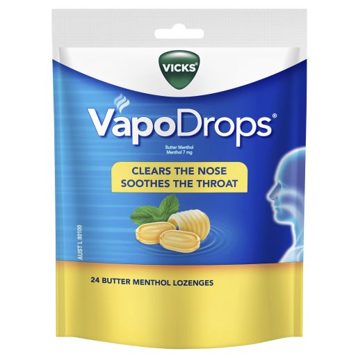 VAPODROPS BUTTER MENTHOLS 24S