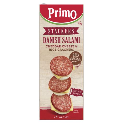 STACKERS SALAMI WITH RICE CRACKERS 45GM