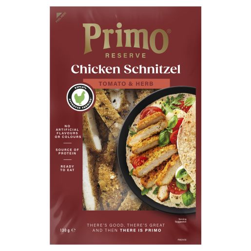 TOMATO & HERB CHICKEN SCHNITZEL 130GM