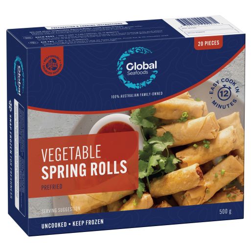 VEGETABLE SPRING ROLLS 500GM